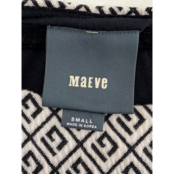 Anthropologie Maeve Jacquard Geometric Skater Dress Size Small - Picture 8 of 8